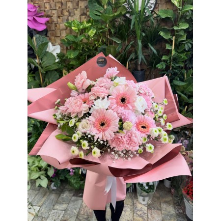 PEMBE KARIŞIK BUKET